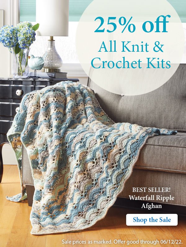 25% Off All Knit & Crochet Kits