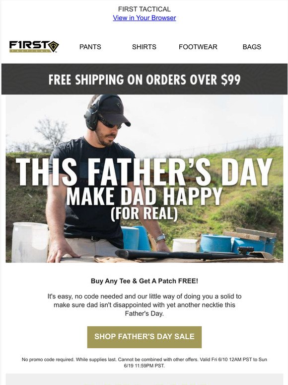 This Father's Day, Make Dad Happy (For Real).