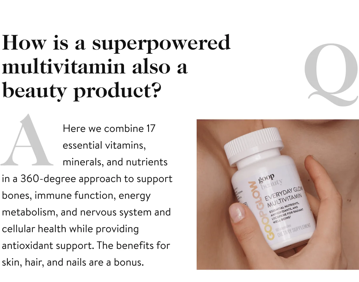 How is a superpowered multivitamin also a beauty product?