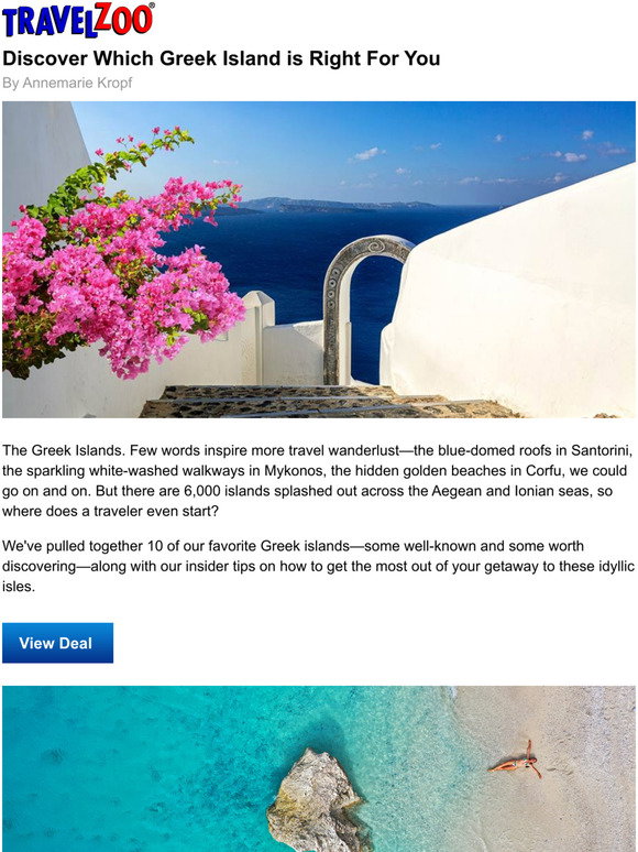 Travelzoo Discover Which Greek Island is Right For You Milled