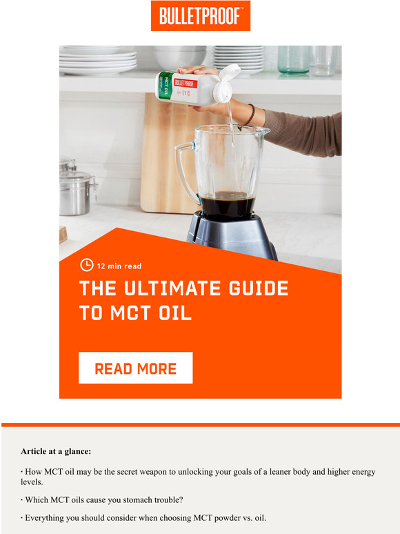 Bulletproof The Ultimate Guide To MCT Oils Milled