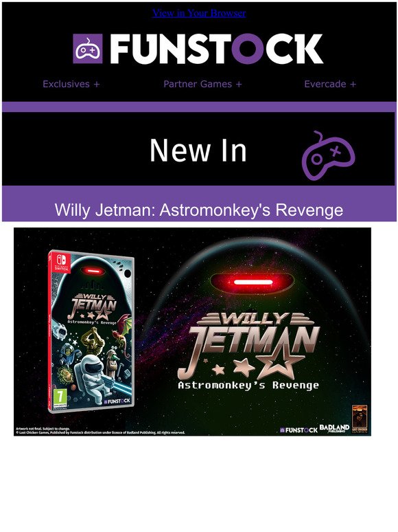 📣 NEW IN - Willy Jetman: Astromonkey's Revenge. An Arcade Shooter that you'll love!