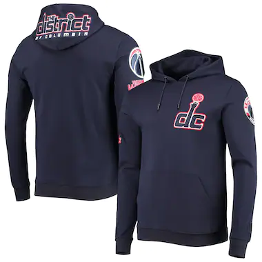 Men's Pro Standard Navy Washington Wizards Chenille Team Pullover Hoodie