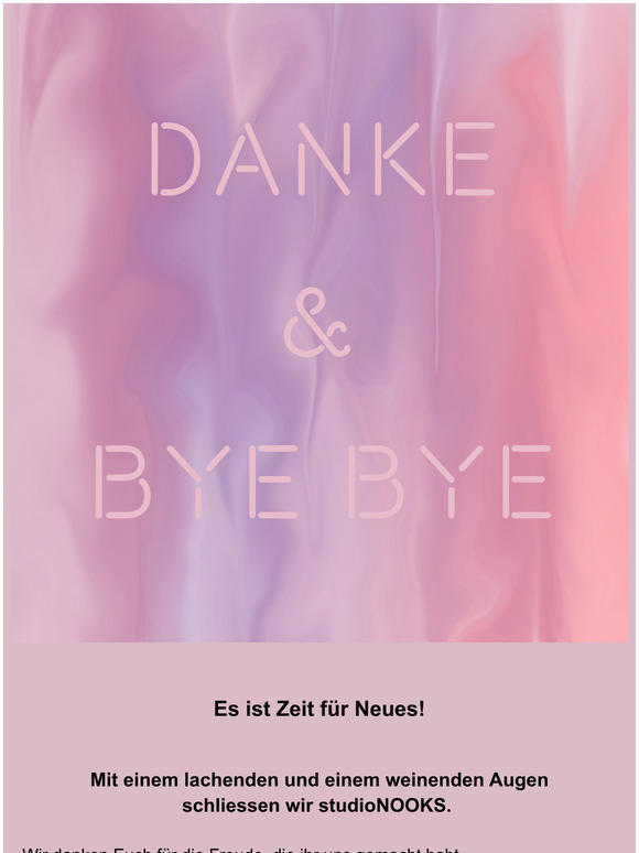 💜 Danke & Bye bye 👋