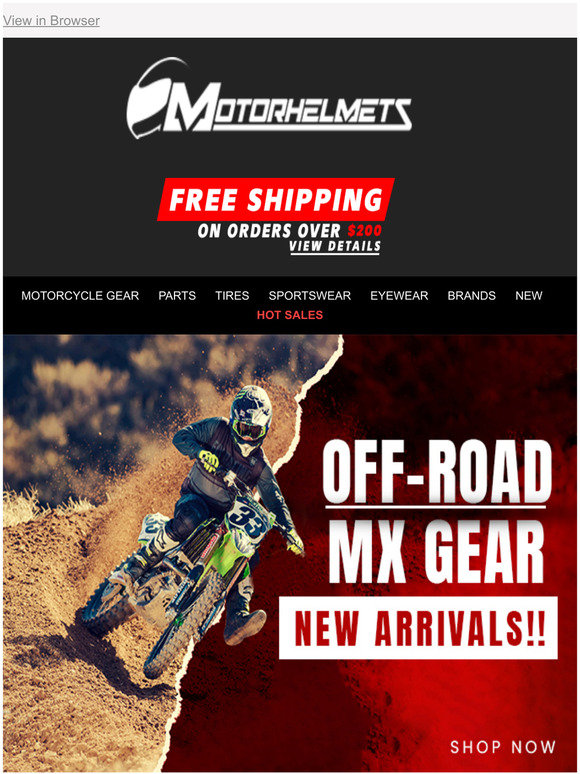 Motorcycle Off-Road Gear New Arrivals from TLD, Leatt, Alpinestars & More!