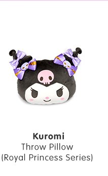 Kuromi Throw Pillow Royal Princess Series