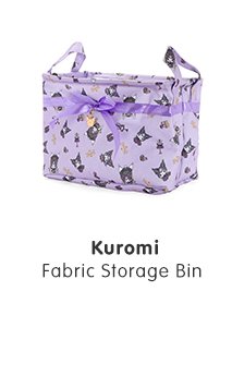 Kuromi Fabric Storage Bin