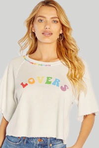 Shop Proud Lovers Billie Cropped Sweatshirt