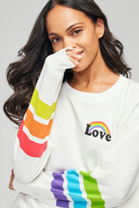 Shop Rainbow Stripes Sommers Sweatshirt