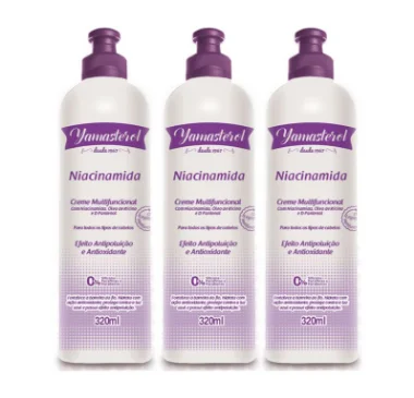 Kit com 3 Creme Mult Yamasterol Niacinamida Proteção UVA-UVB