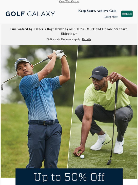 Golf Galaxy: Ready for Father's Day 