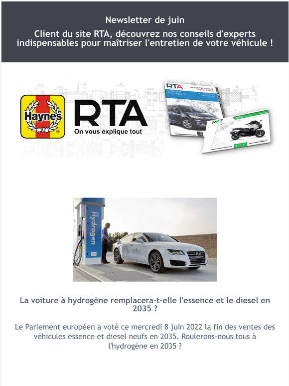 Voiture thermique interdite à la vente en 2035, l’hydrogène va-t-il remplacer l'essence et le diesel ? RTA vous explique tout ! 