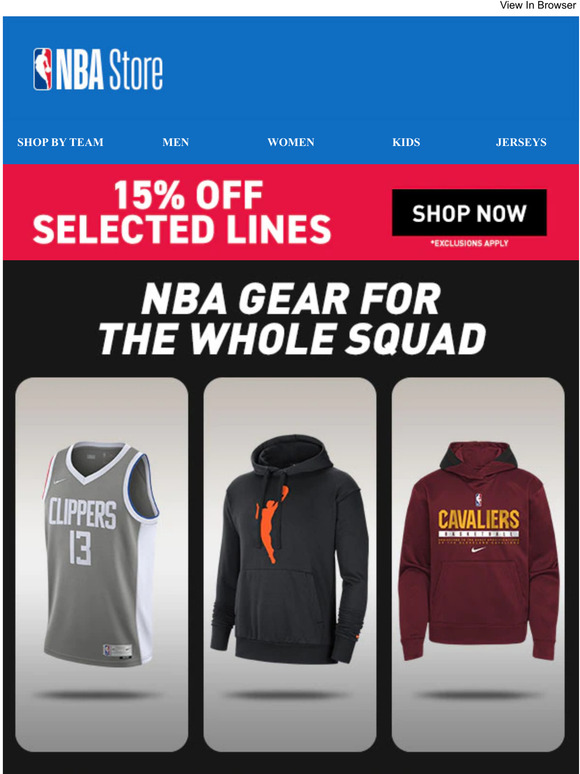 Outfit Your Home Team! // 15% OFF NOW!