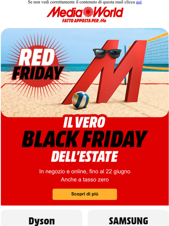 L'estate più bella con il Red Friday
