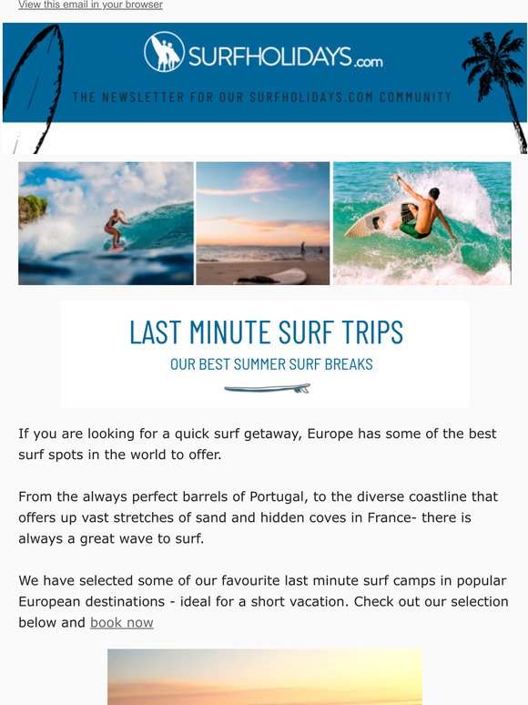 Last minute surf trips in Portugal!