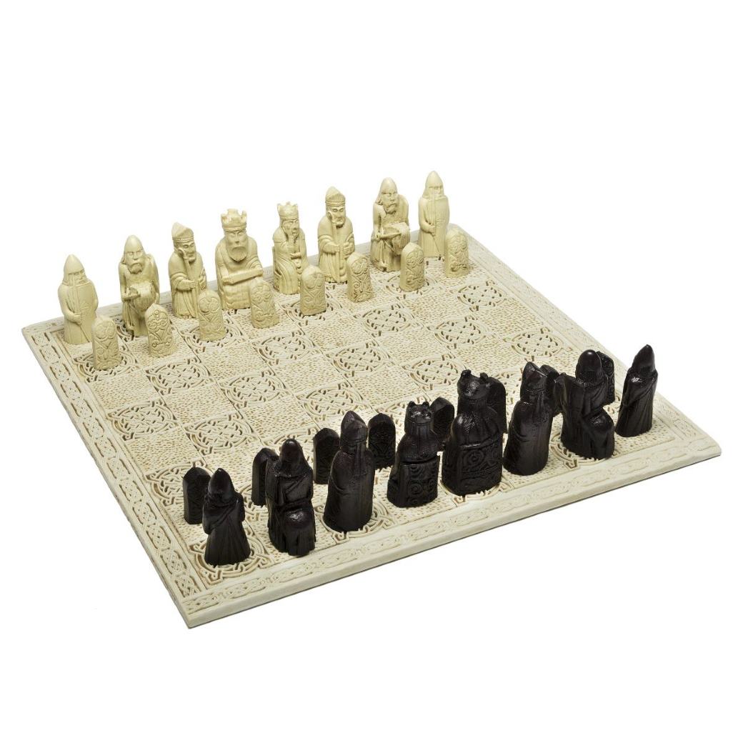 Personalized Chess Set with Historical Isle of Lewis Reproduction