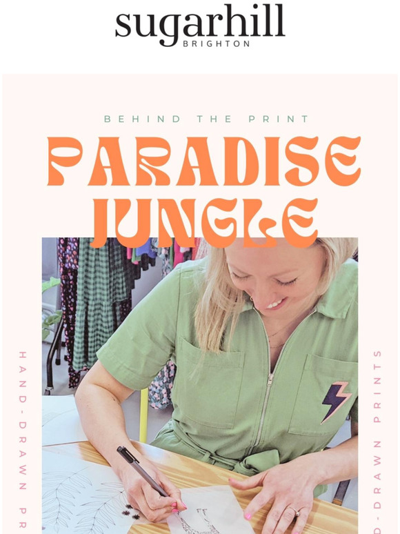 Behind The Paradise Jungle Print | In the Studio With Olivia