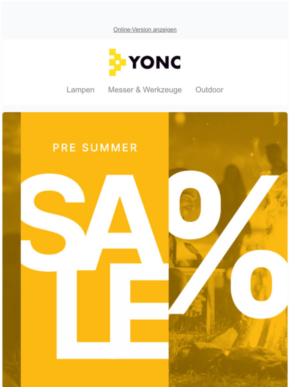 Pre Summer Sale - Profitiere von attraktiven Angeboten