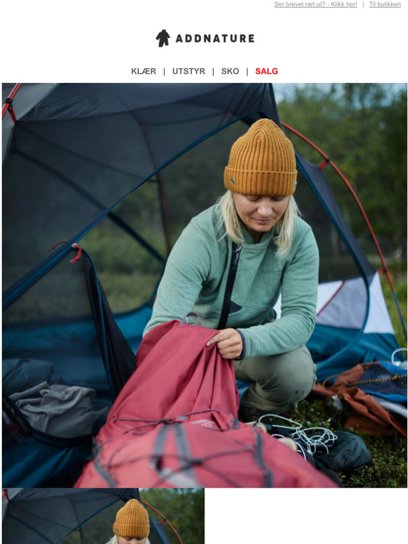 ﻿Lettvektsutstyr til turen