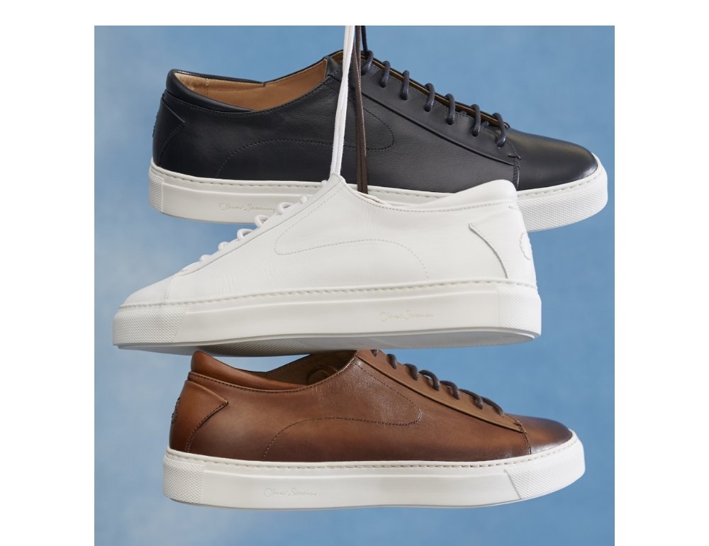 sirolo calf leather lightweight trainers