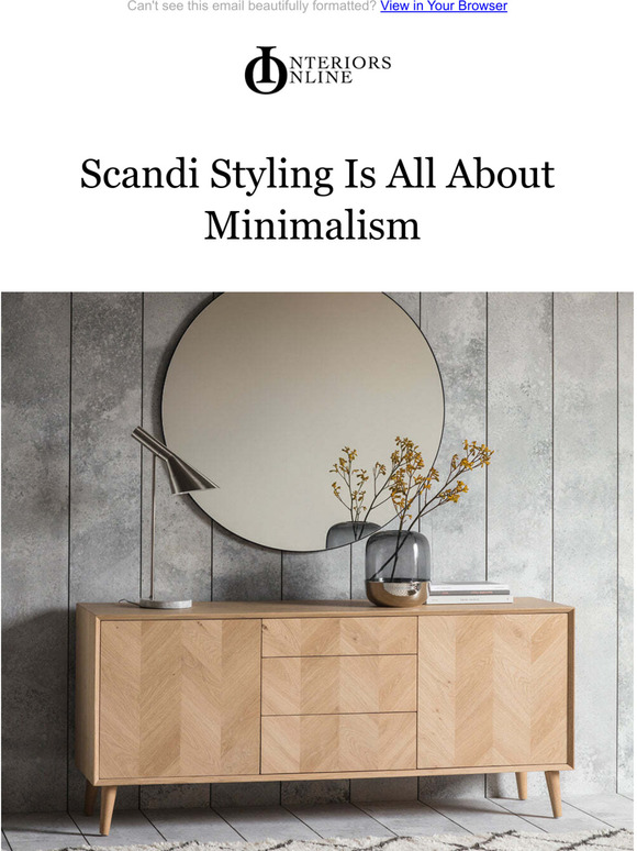 Interiors Online Keep It Simple with Scandi Style Milled