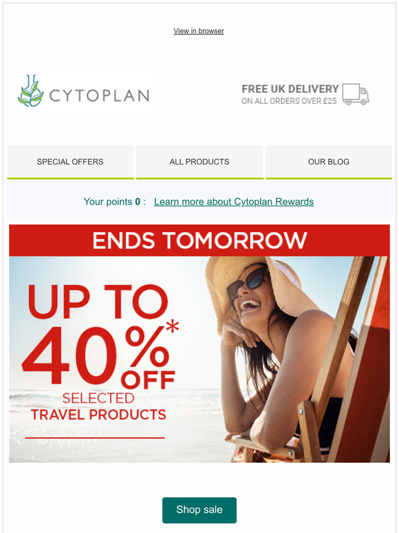 ⭐ Ends tomorrow | Up to 40% off selected travel products! ⭐