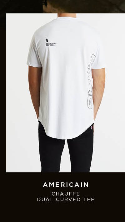 Chauffe Dual Curved T-Shirt White