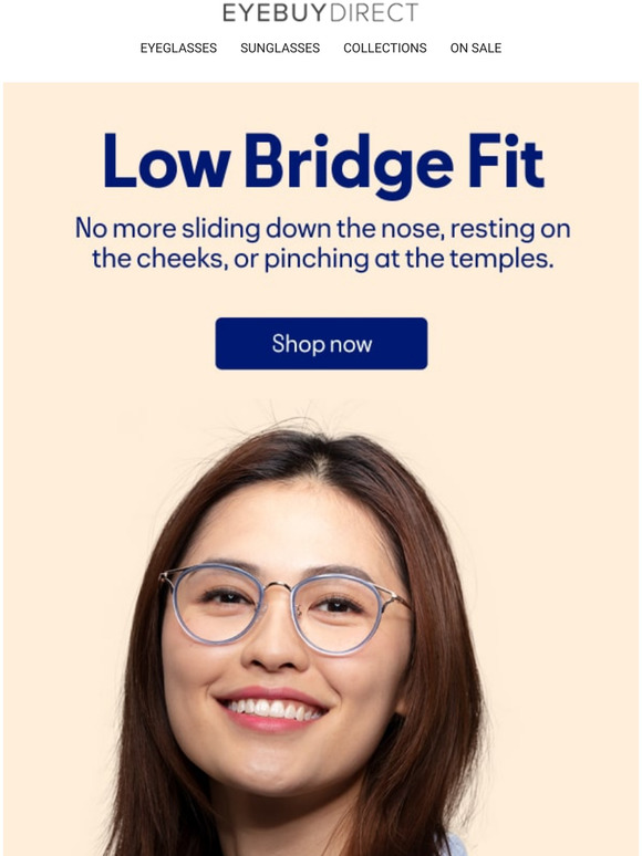 Low bridge glasses are here! 🤓 Milled