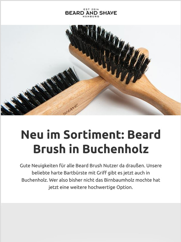 Unsere beliebteste Bartbürste - jetzt auch in Buche!