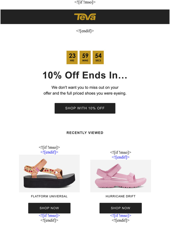 Teva Email Newsletters Shop Sales, Discounts, and Coupon Codes