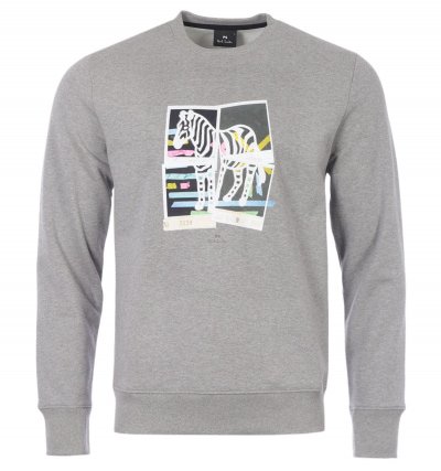 PS Paul Smith Zebra Graphic Sweatshirt - Grey