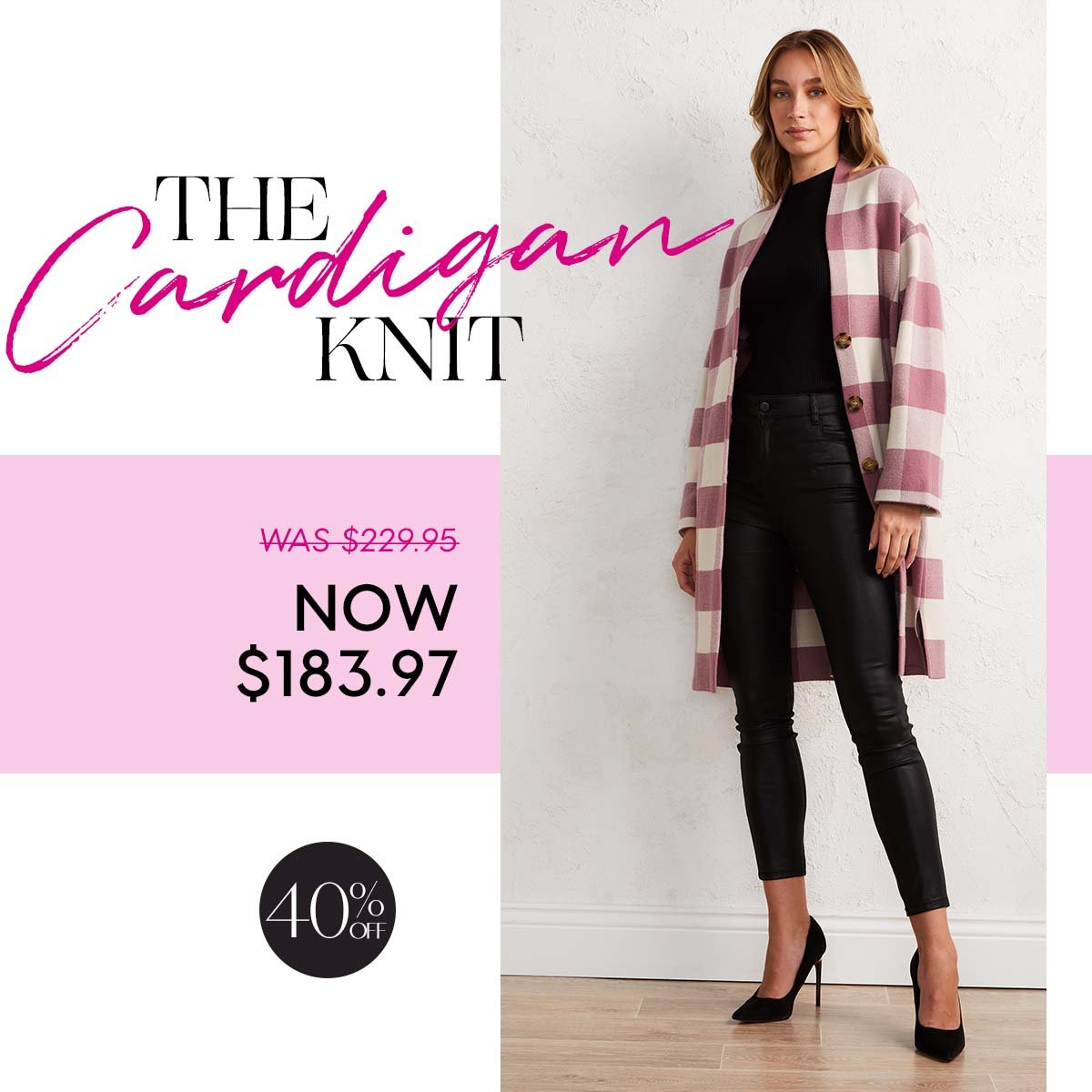 The Cardigan Knit.