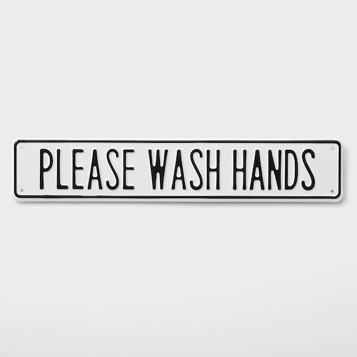Please Wash Hands Sign 