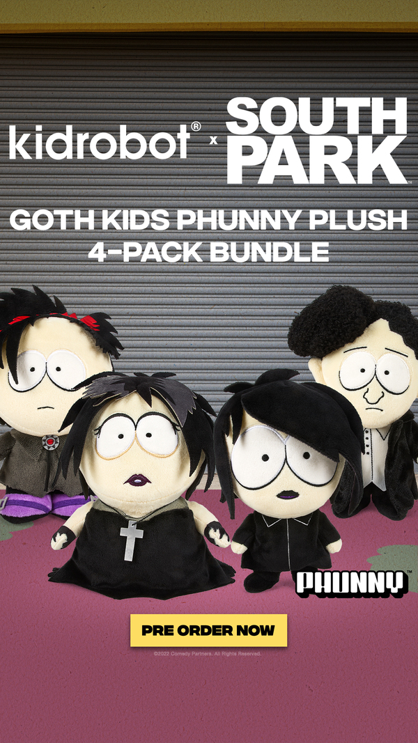 South Park Goth Kid Firkle 8 Phunny Plush by Kidrobot