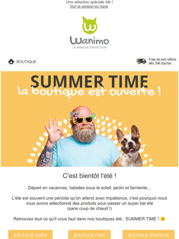 SUMMER TIME : La boutique est ouverte !