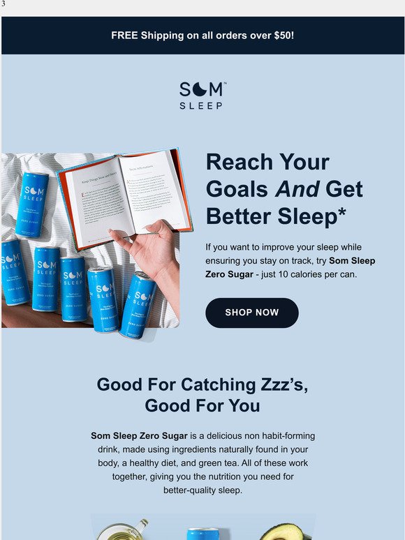 Hey there, Som Sleep can help you reach your goals!