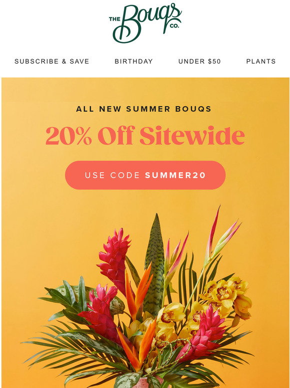 The Bouqs Co: 30% off & Final Countdown | Milled