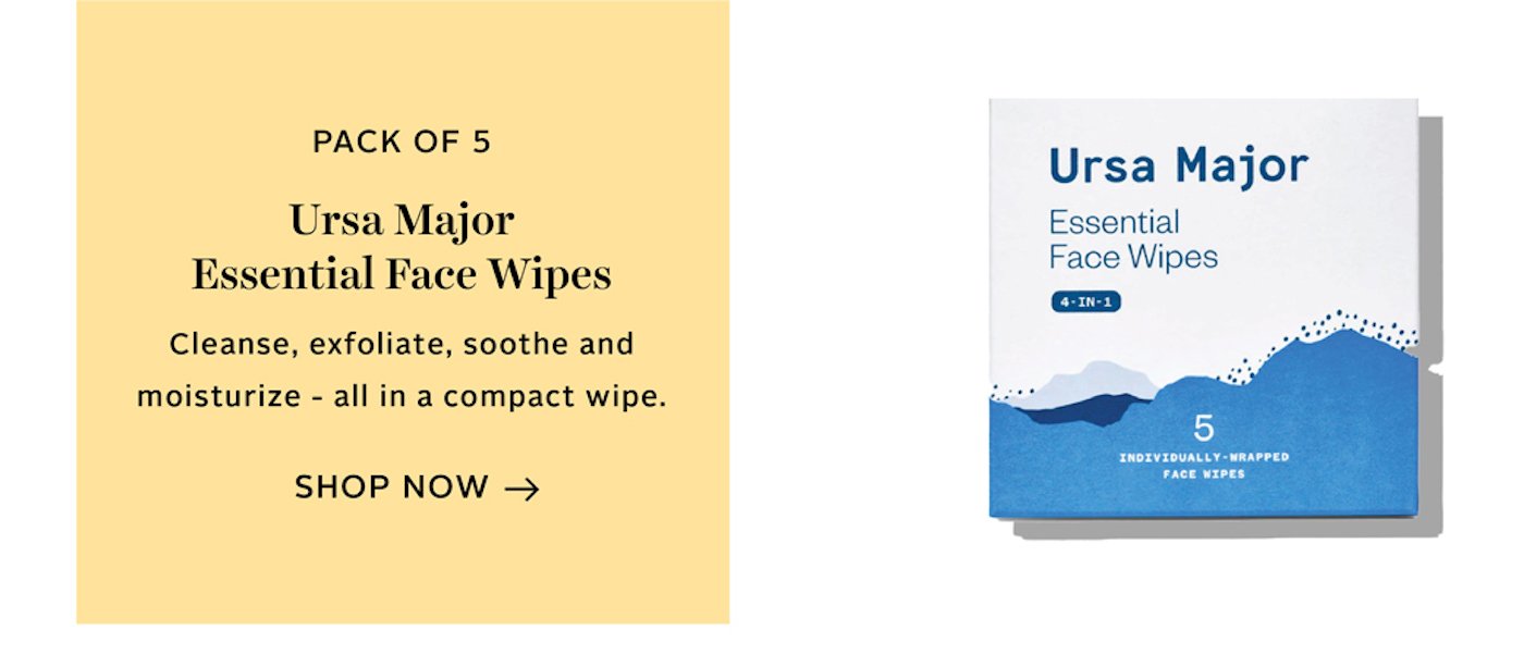 PACK OF 5 Ursa Major Essential Face Wipes