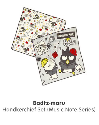 Badtz-maru Handkerchief Set (Music Note Series)