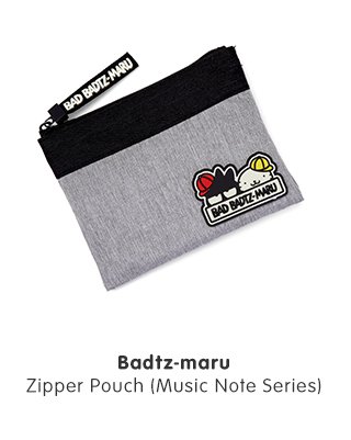 Badtz-maru Zipper Pouch (Music Note Series)