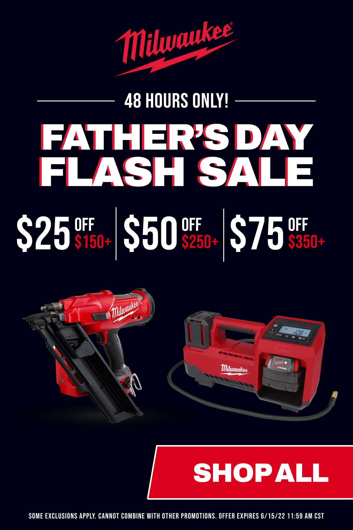 It's back! Milwaukee Father's Day Flash Sale Milled