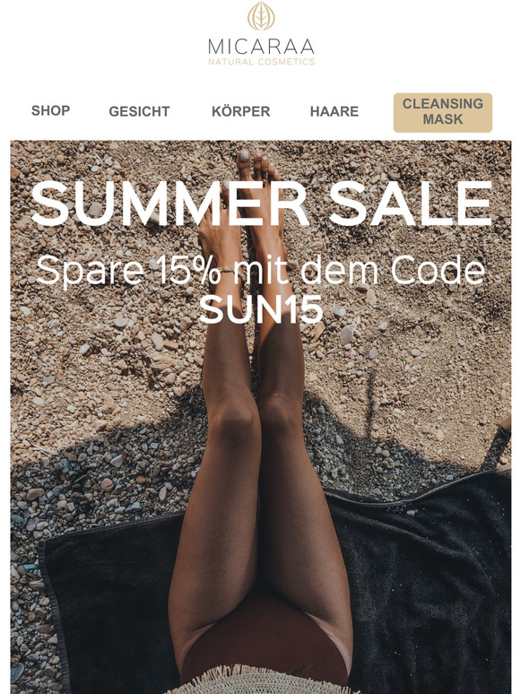 —, bist du bereit für 15% Rabatt ☀️