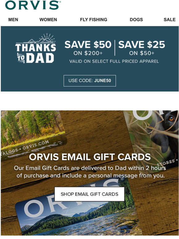 orvis gift card where to buy