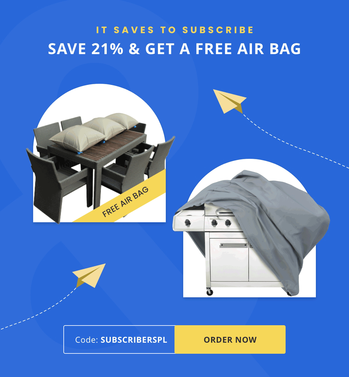 Save 21% & Get A Free Air Bag