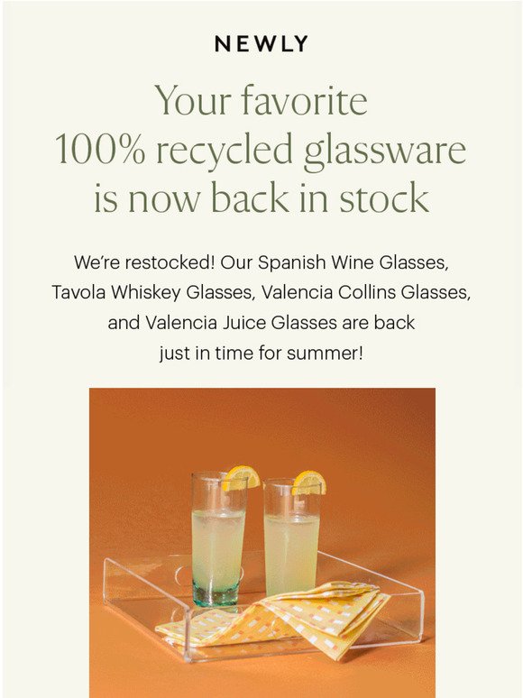 Spanish Wine Glasses back in stock!