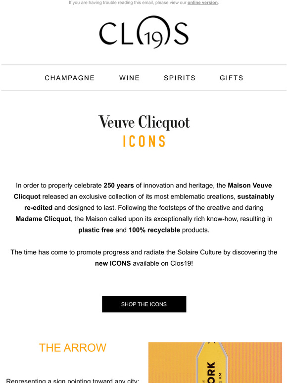 VEUVE CLICQUOT  Let's celebrate the 140th Anniversary of Veuve Clicquot  Yellow Label!