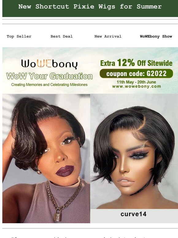 New Arrival Shortcut Pixie Real Hair Lace Wigs for Summer