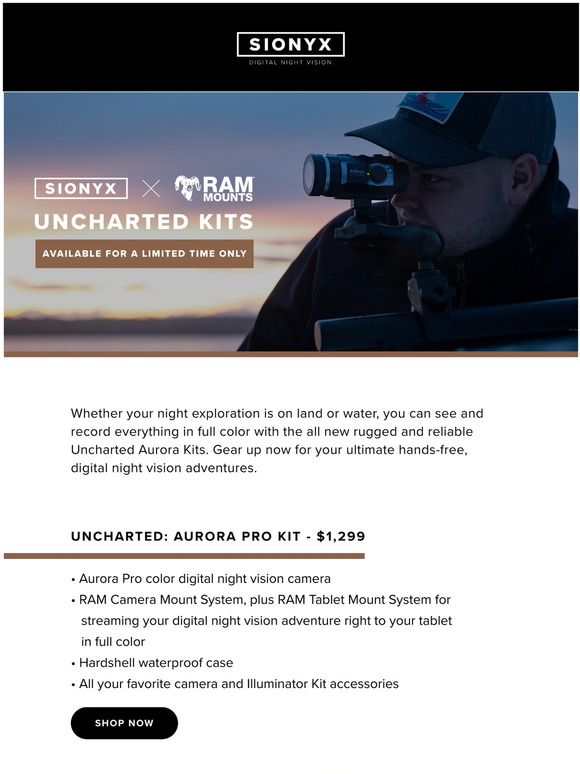 SIONYX NEW! SIONYX x RAM Mounts Uncharted Kits Milled