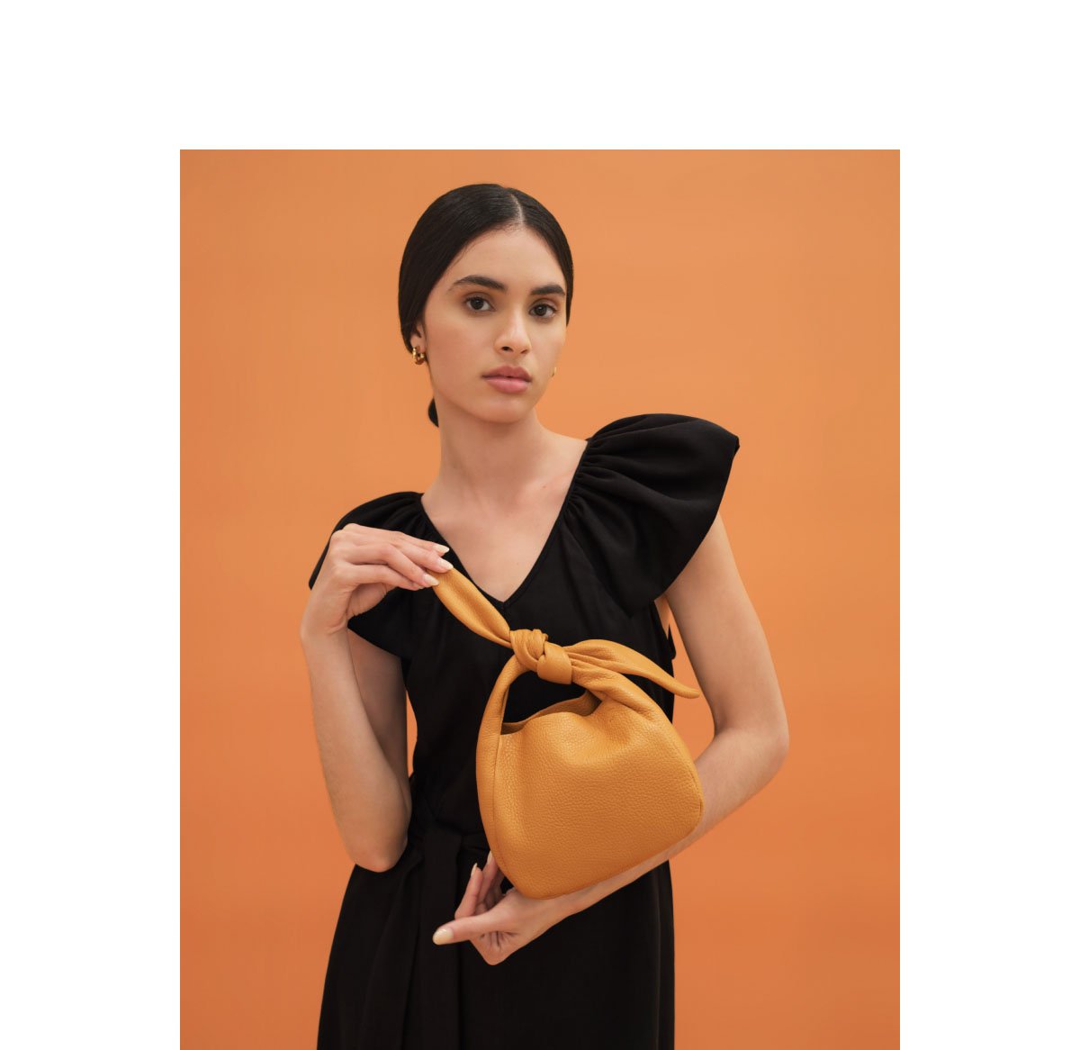 Holiday 2017 - Mini Bow Bag, Black - Cuyana