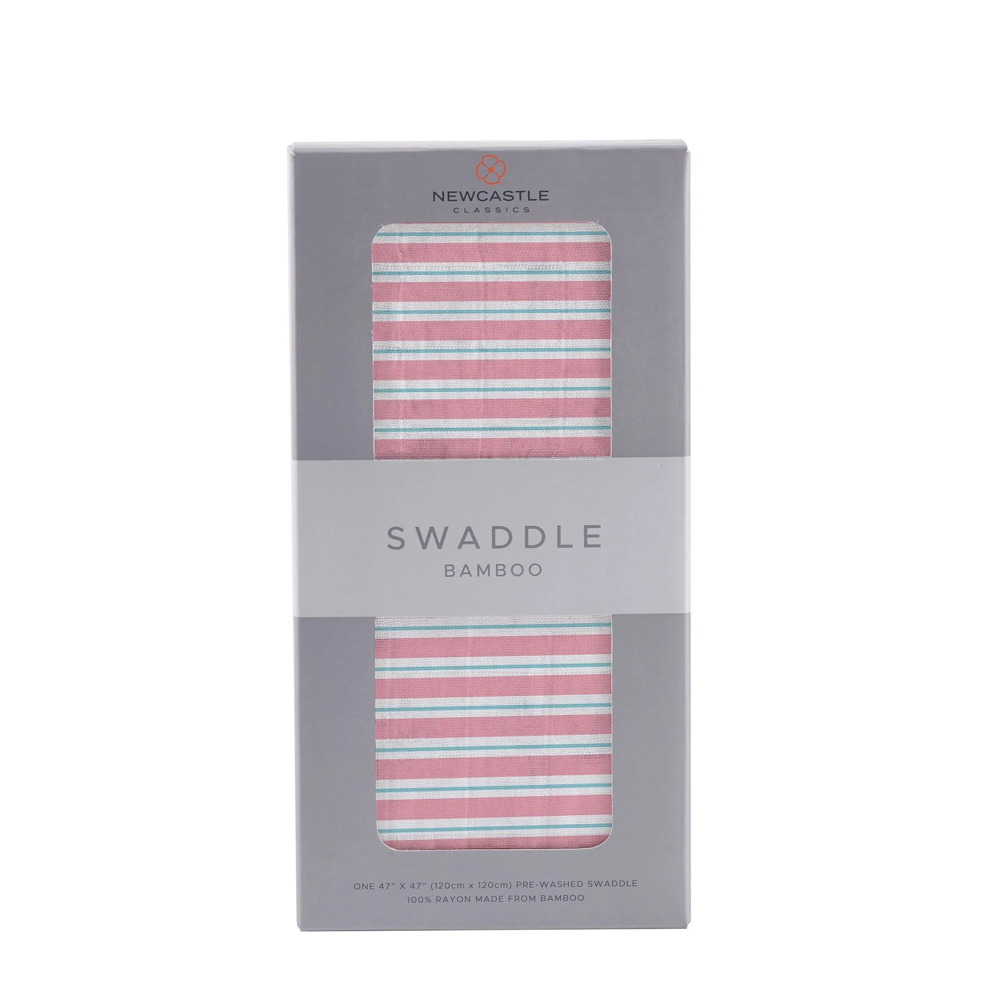 Image of Candy Stripe Bamboo Muslin Swaddle